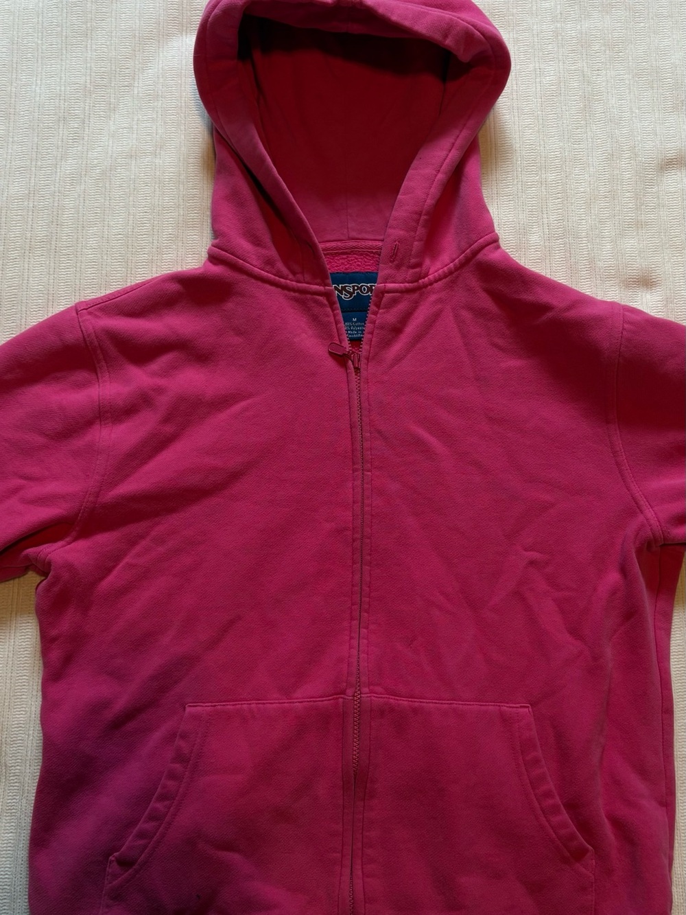 Jansport Kids Bright Pink Zip-Up Hoodie